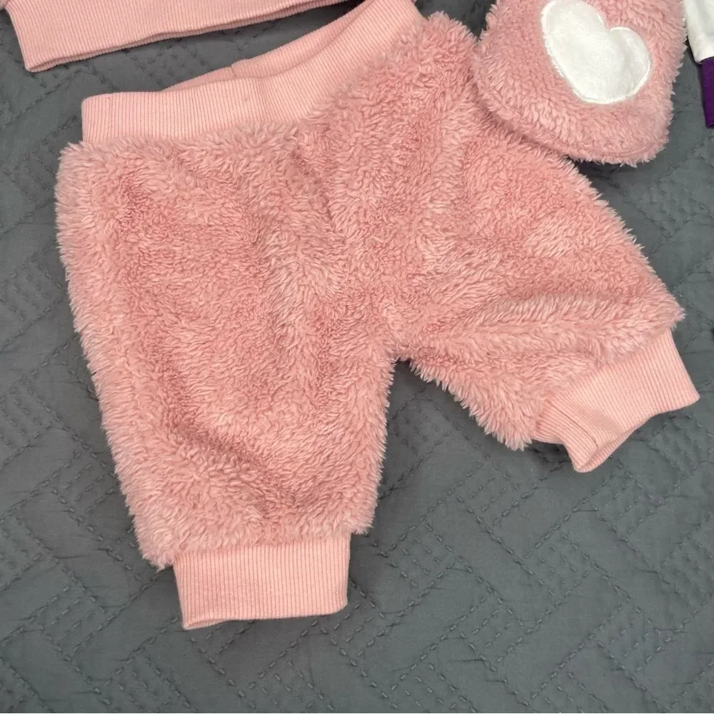 Pink and Purple Baby Clothing Set
